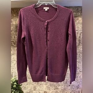 COPY - Merona plum cardigan size M